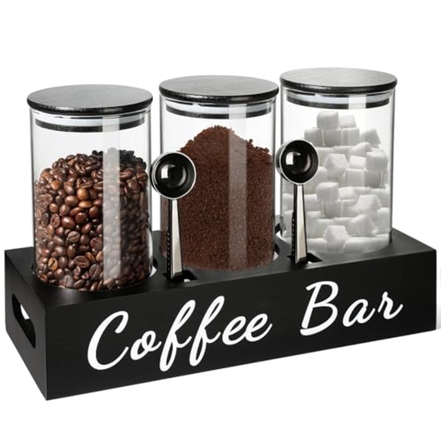 Coffee Tea Sugar Container Set - Coffee Tea Sugar Container Set, 3