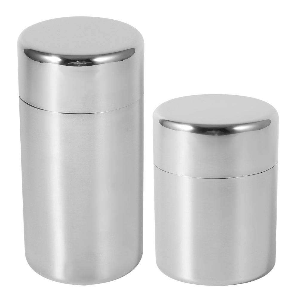 Coffee Tea Sugar Container Set - Stainless Steel Tea Leaf Tins Canister