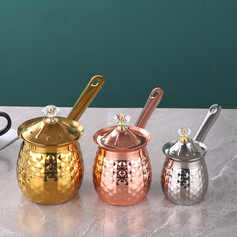 Coffee Tea Warmer - Stainless Steel Turkish Coffee Pot Milk