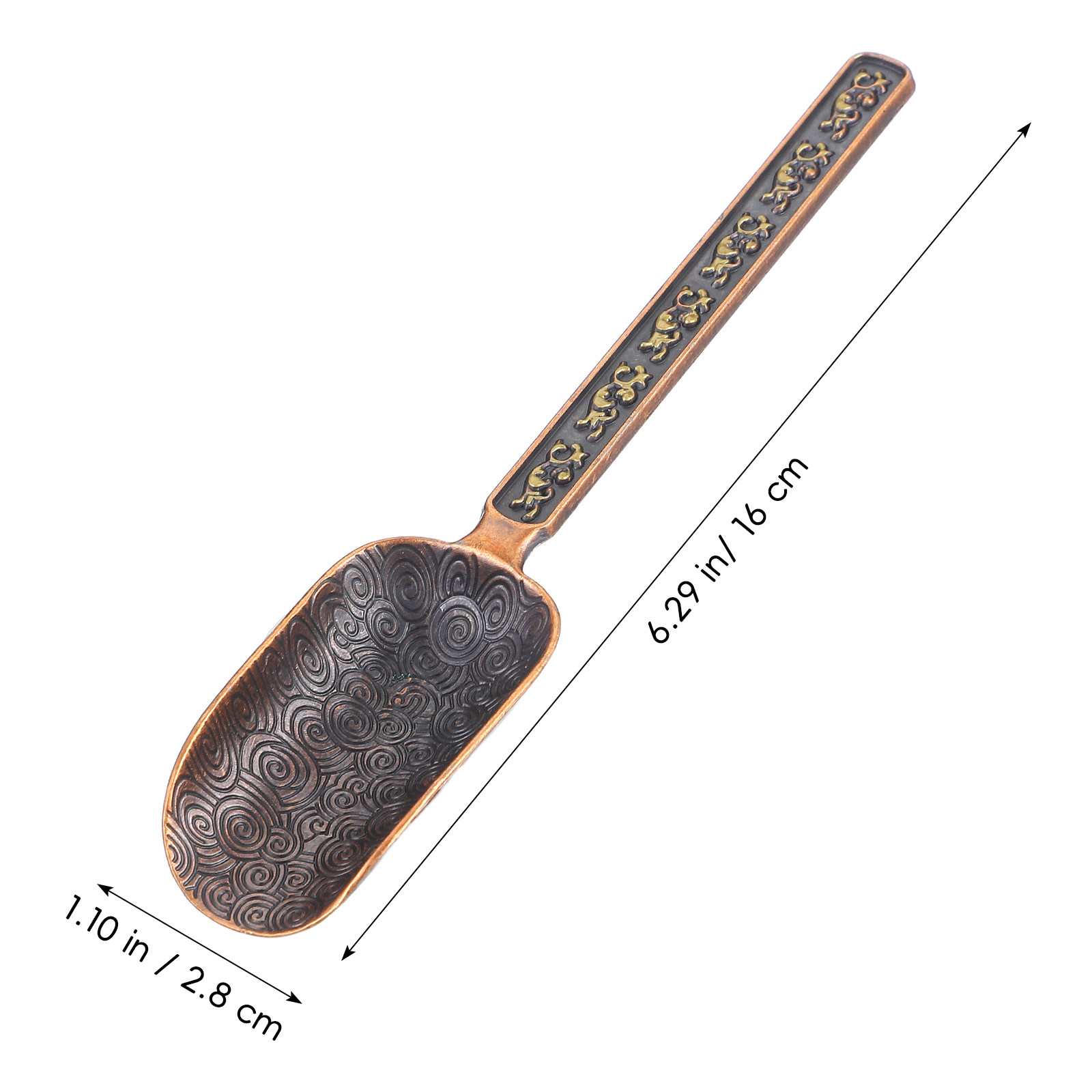 Copper Zinc Retro Style Tea Sc - Coffee Tea Leaf And Bean reseña y precio