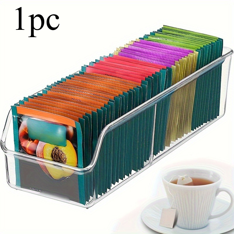 1pc Clear Tea Bag Organizer Bo - Coffee Tea Sugar Container Set reseña y precio