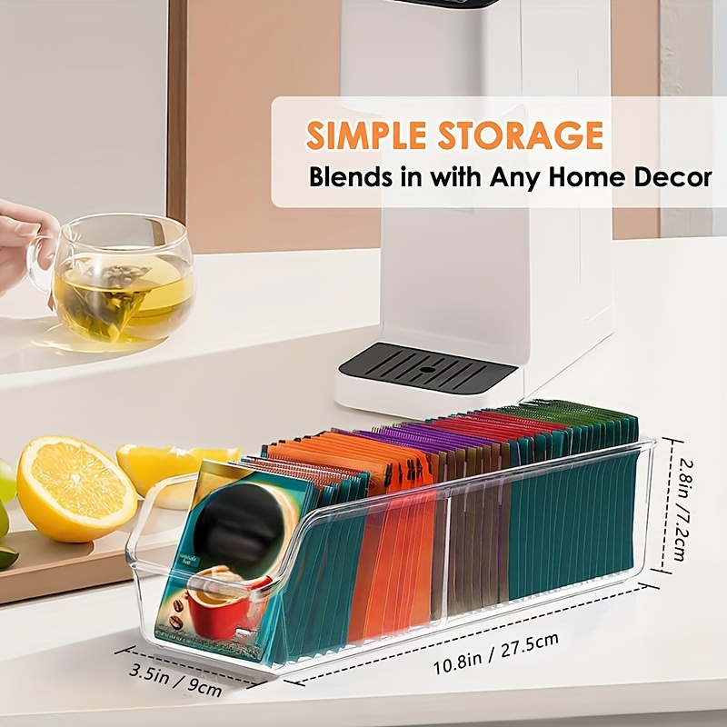 1pc Clear Tea Bag Organizer Bo - Coffee Tea Sugar Container Set reseña y precio