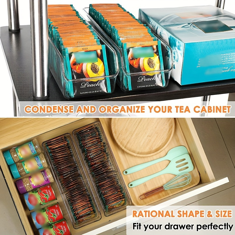 1pc Clear Tea Bag Organizer Bo - Coffee Tea Sugar Container Set reseña y precio