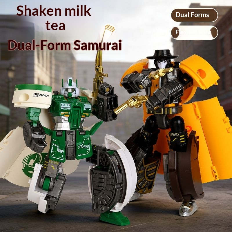Transforming toy milk tea warr - Coffee Tea Games reseña y precio