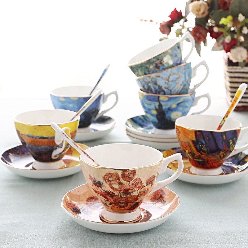Van Gogh Art Painting Coffee M - Coffee Tea Van reseña y precio