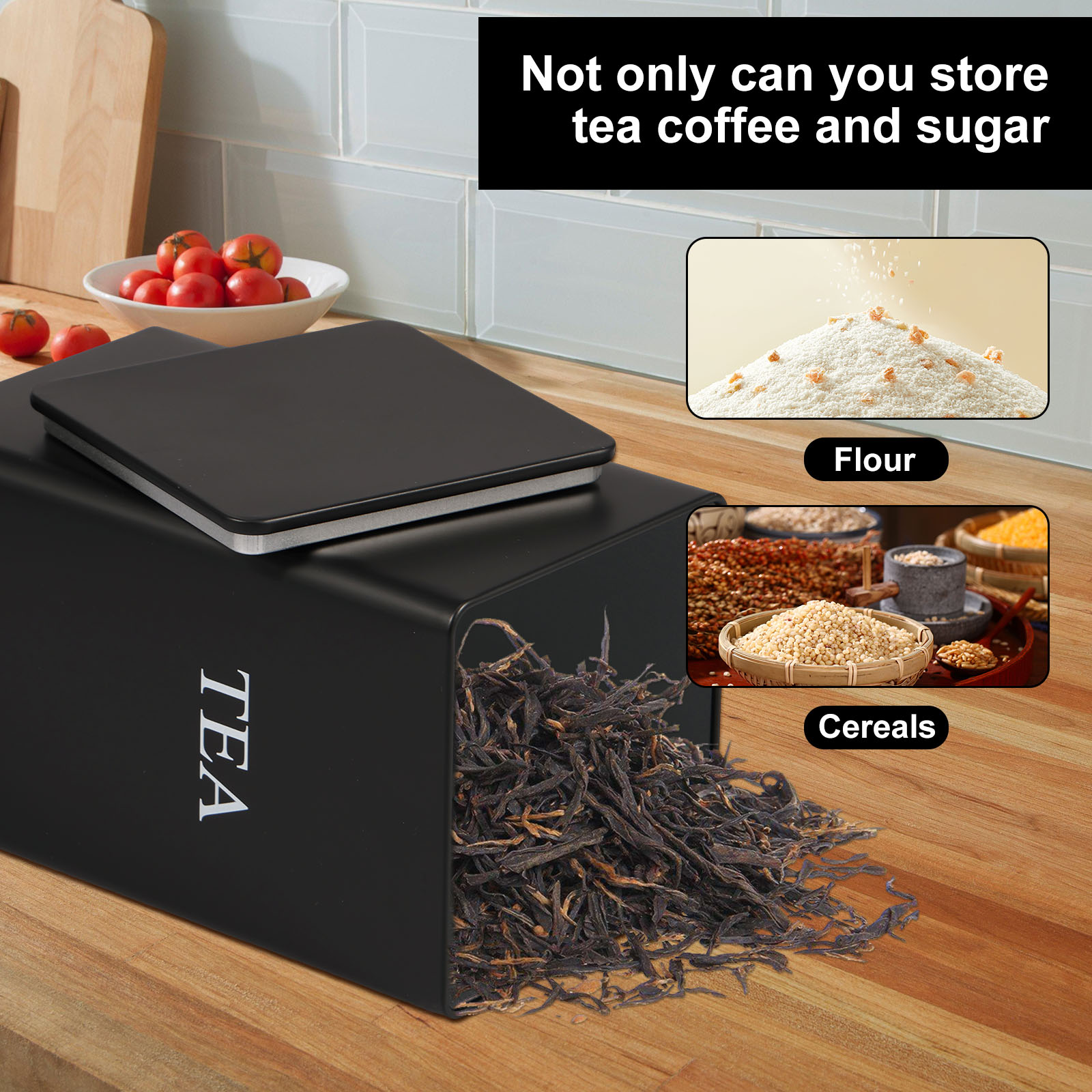 3Pcs Coffee Bean Storage Canis - Coffee Tea Sugar Container Set reseña y precio