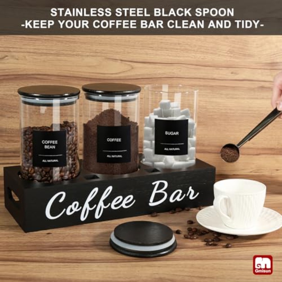 Coffee Tea Sugar Container Set - Coffee Tea Sugar Container Set reseña y precio