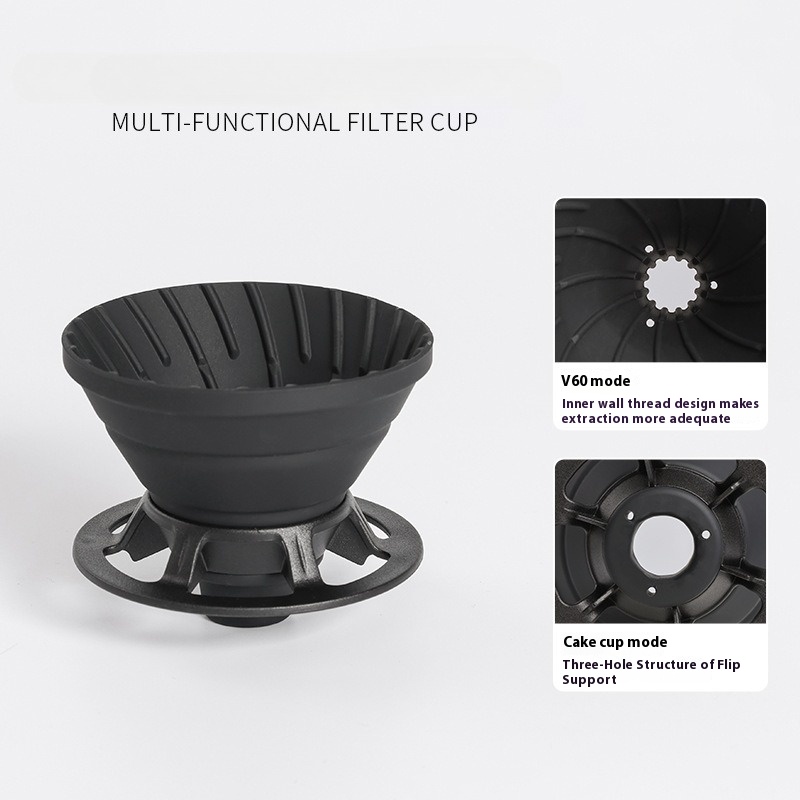 Portable Folding Silicone Coff - Coffee Dripper V60 reseña y precio