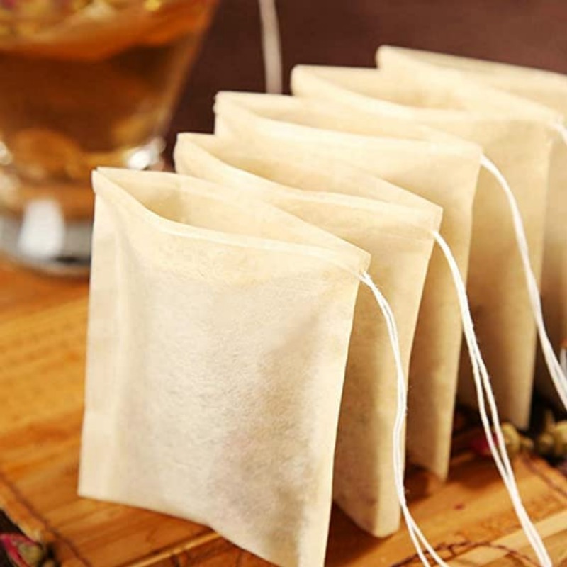 100/500x Cloth Tea Bags with D - Coffee Tea Leaf And Bean reseña y precio