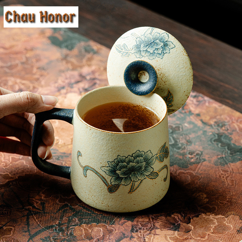 330ml Blue And White Flint Red - Coffee Tea Drawing reseña y precio
