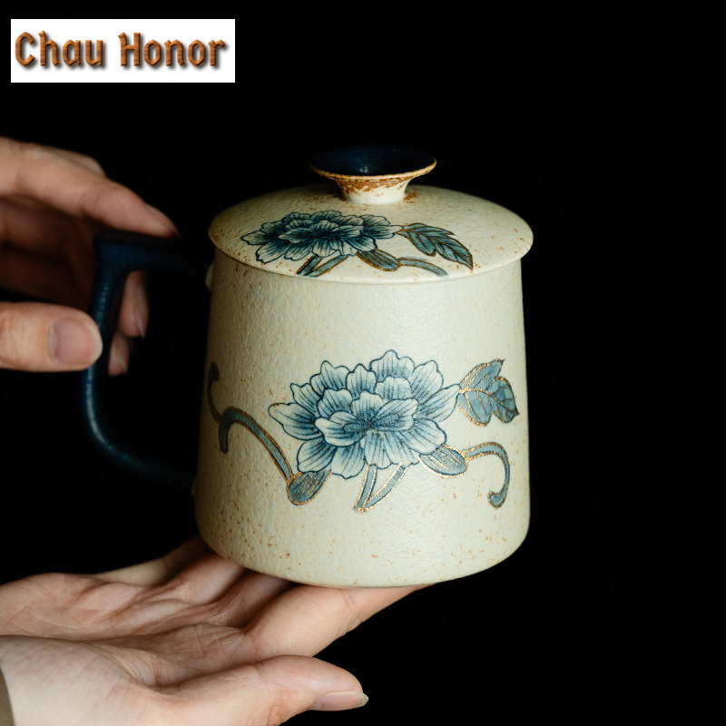 330ml Blue And White Flint Red - Coffee Tea Drawing reseña y precio