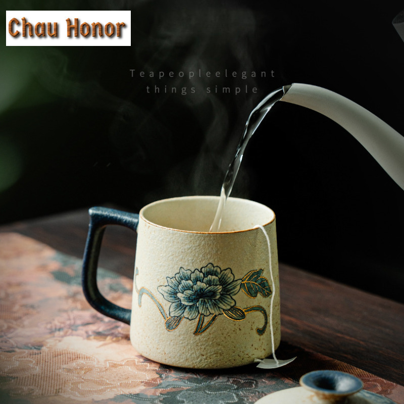 330ml Blue And White Flint Red - Coffee Tea Drawing reseña y precio