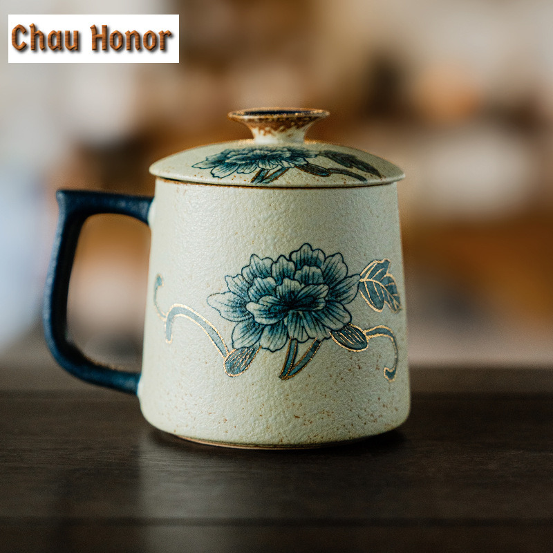 330ml Blue And White Flint Red - Coffee Tea Drawing reseña y precio