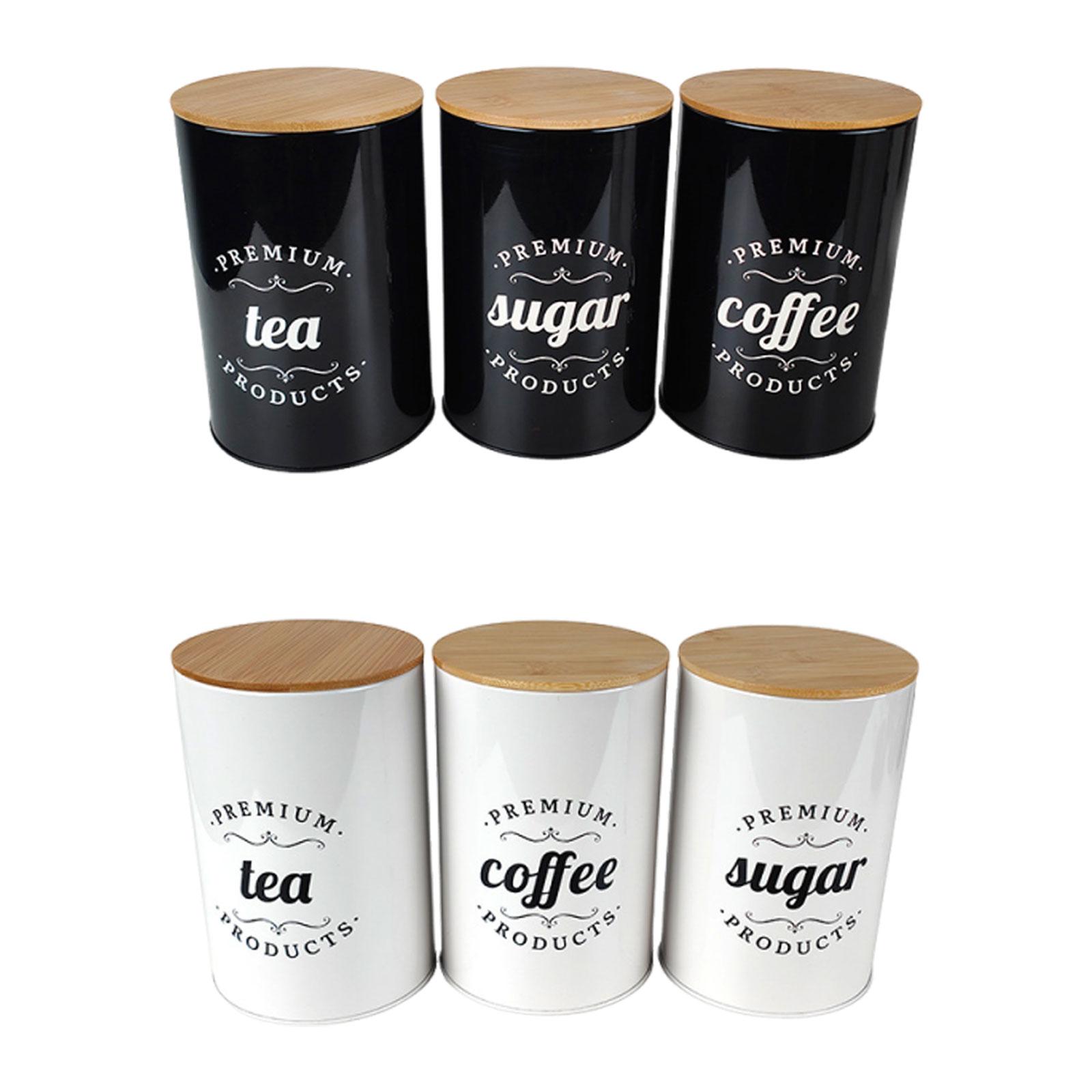 Tinplate Coffee Tea Sugar Stor - Coffee Tea Sugar Container Set reseña y precio