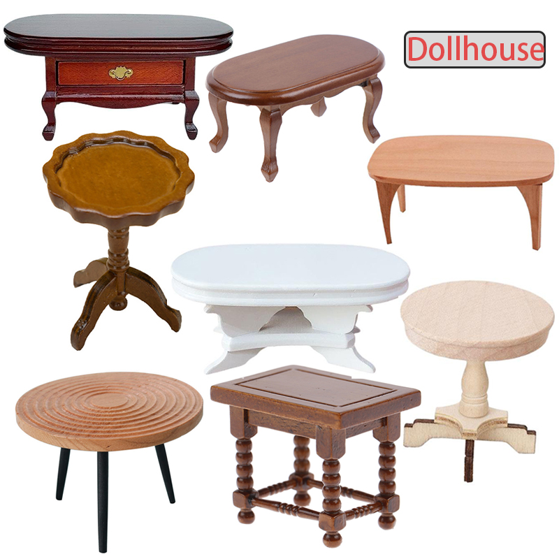1:12 Dollhouse Miniature Round - Coffee Tea Games reseña y precio