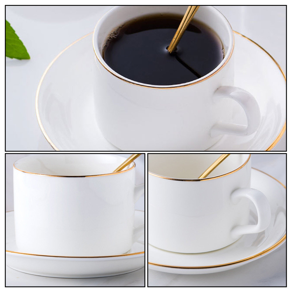 1Set Coffee Cup Tableware Set  - Espresso Cup Saucer reseña y precio