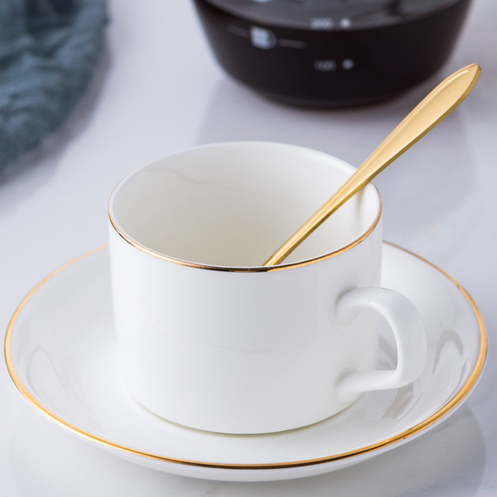 1Set Coffee Cup Tableware Set  - Espresso Cup Saucer reseña y precio