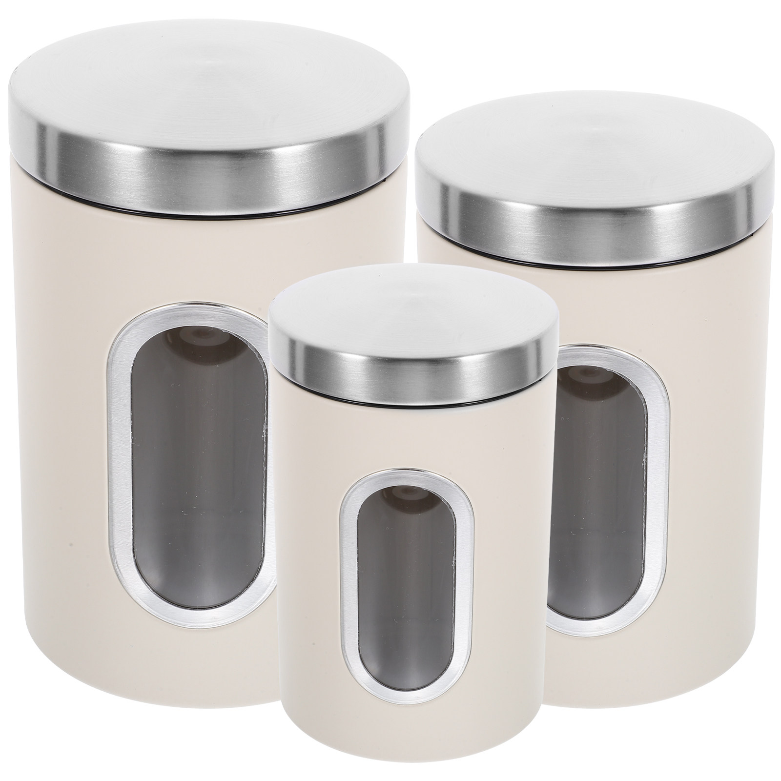 3Pcs Storage Jar Set Airtight  - Coffee Tea Sugar Container Set reseña y precio