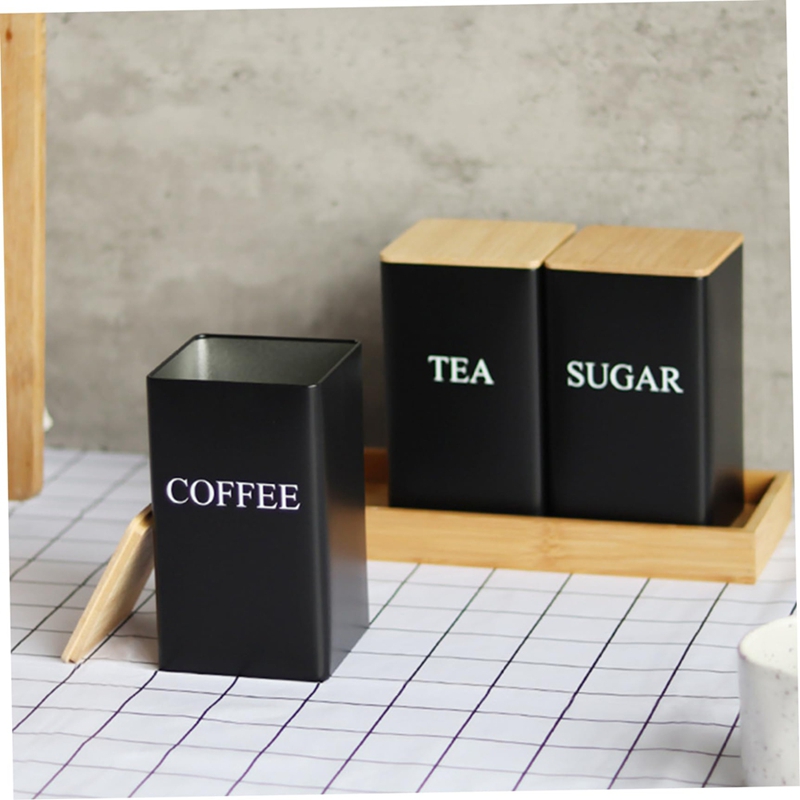 3PCS Set Tea Coffee Sugar Cani - Coffee Tea Sugar Container Set reseña y precio