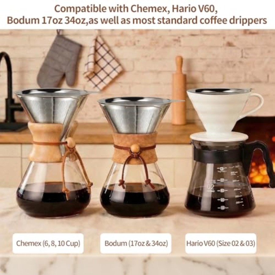 Pour Over Coffee Dripper, Reus - Coffee Dripper V60 reseña y precio