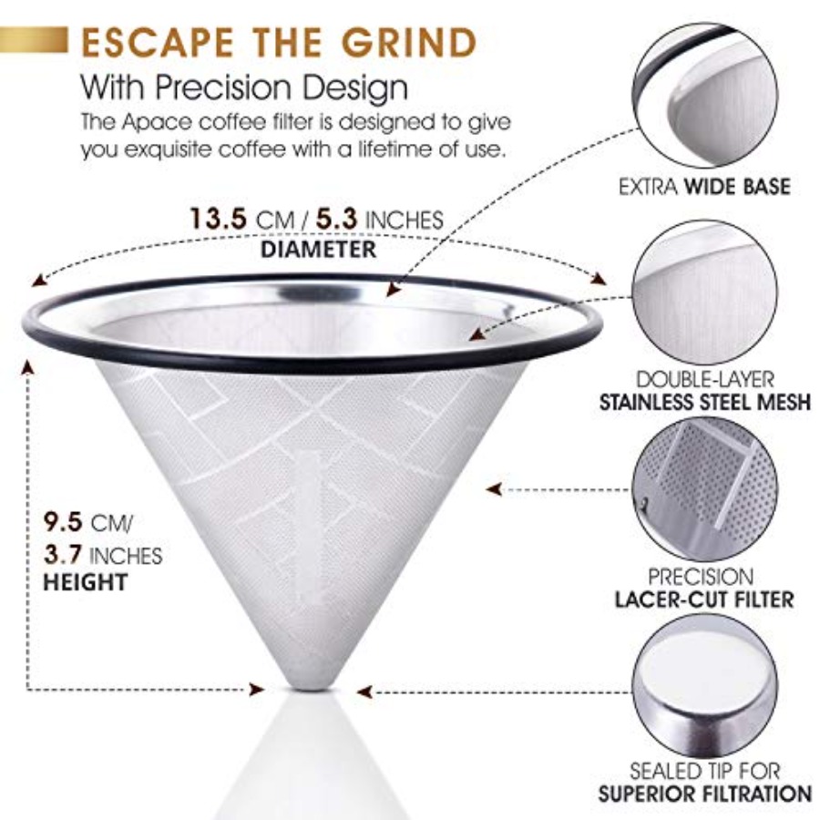Compatible with Hario V60, Che - Coffee Dripper V60 reseña y precio