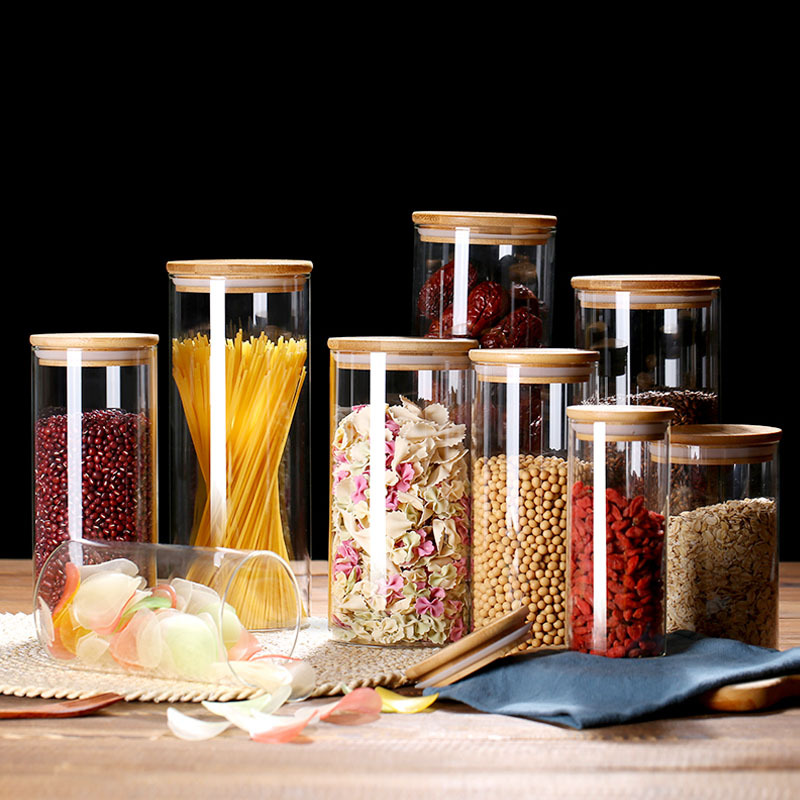 Glass Food Storage Jars with A - Coffee Tea Leaf And Bean reseña y precio