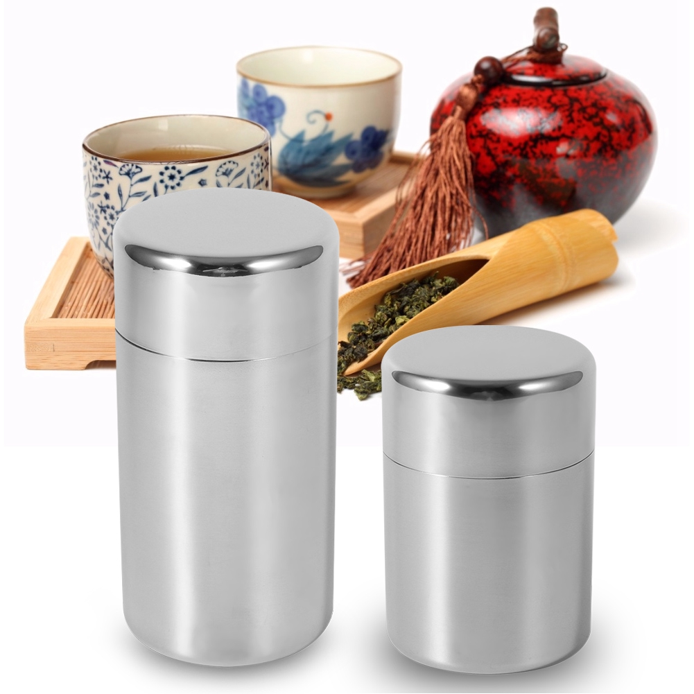 Stainless Steel Tea Leaf Tins  - Coffee Tea Sugar Container Set reseña y precio