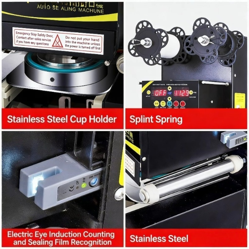 Automatic Plastic Cup Sealing  - Coffee Tea & Jane reseña y precio