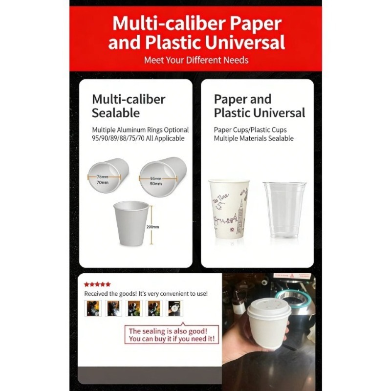 Automatic Plastic Cup Sealing  - Coffee Tea & Jane reseña y precio