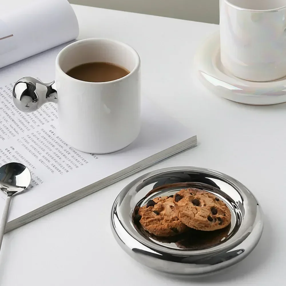 Livetai Stylish Silver Ceramic - Espresso Cup Saucer reseña y precio
