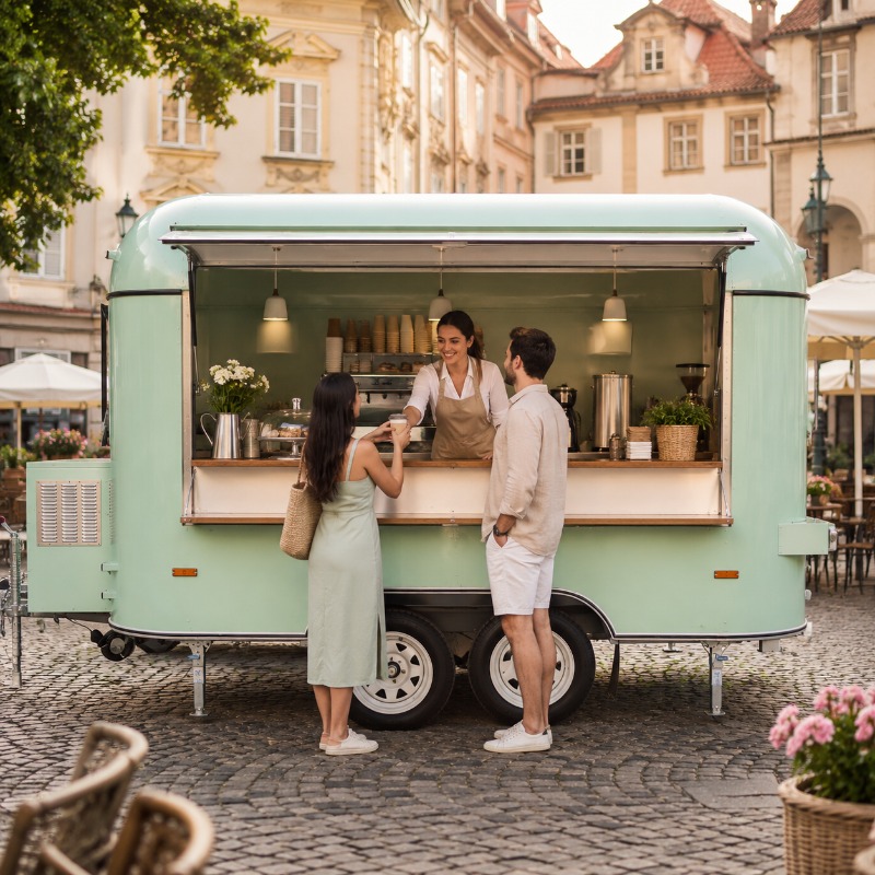 Food Truck Trailer Street Cate - Coffee Tea Van reseña y precio