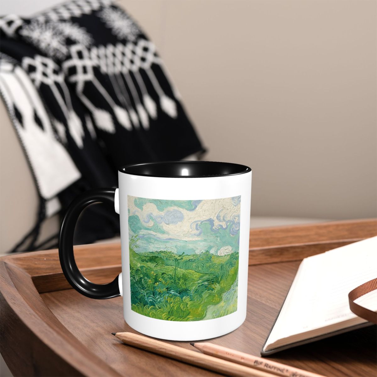 Green Wheat Fields, Auvers, Vi - Coffee Tea Van reseña y precio