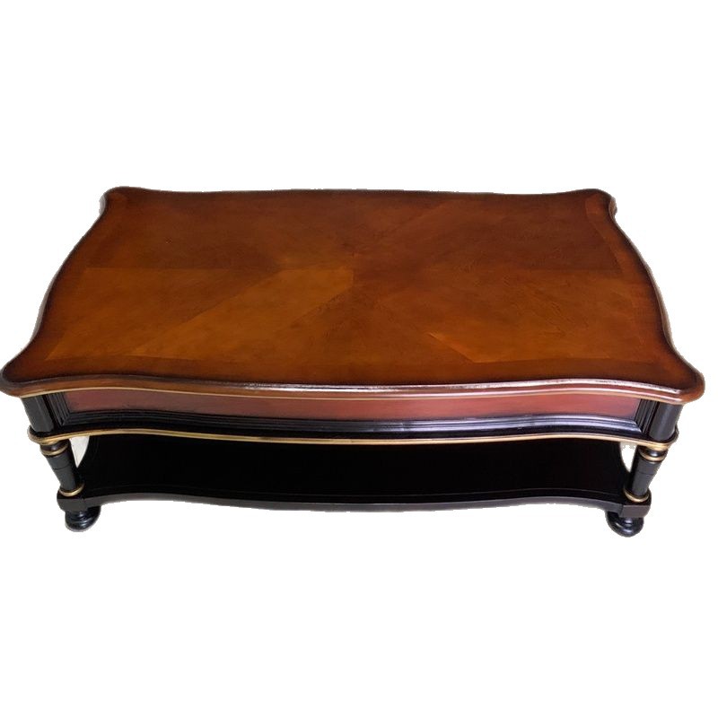 solid wood retro coffee table  - Coffee Tea Drawing reseña y precio
