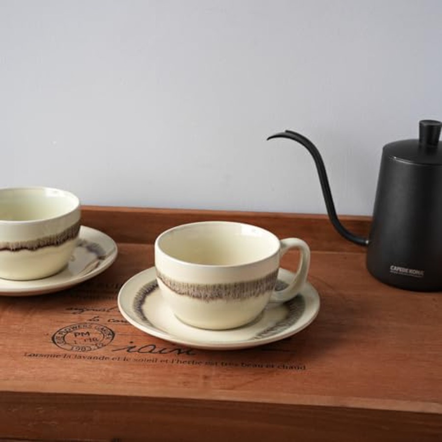 Ceramic Cappuccino Cup and Sau - Espresso Cup Saucer reseña y precio