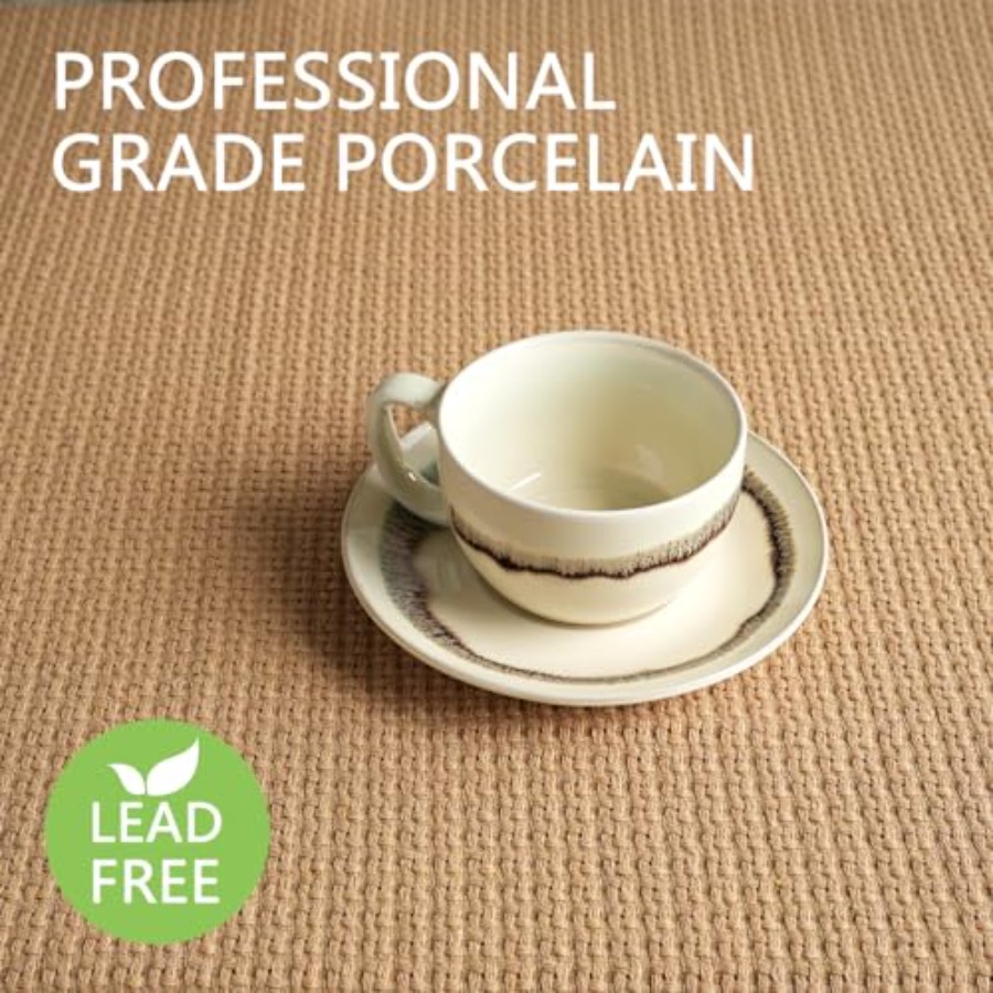 Ceramic Cappuccino Cup and Sau - Espresso Cup Saucer reseña y precio