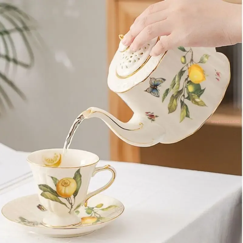 Lemon Cup Teapot Espresso Cups - Espresso Cup Saucer reseña y precio