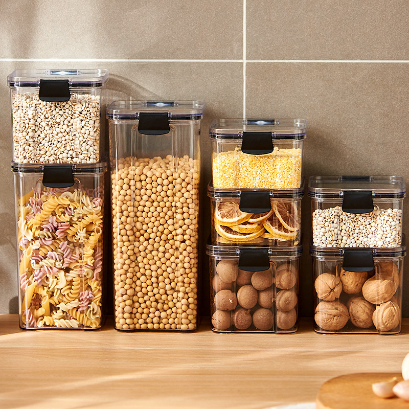 Sealed Jars Kitchen Grain Stor - Coffee Tea Sugar Container Set reseña y precio