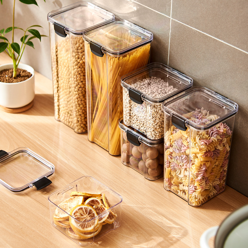 Sealed Jars Kitchen Grain Stor - Coffee Tea Sugar Container Set reseña y precio