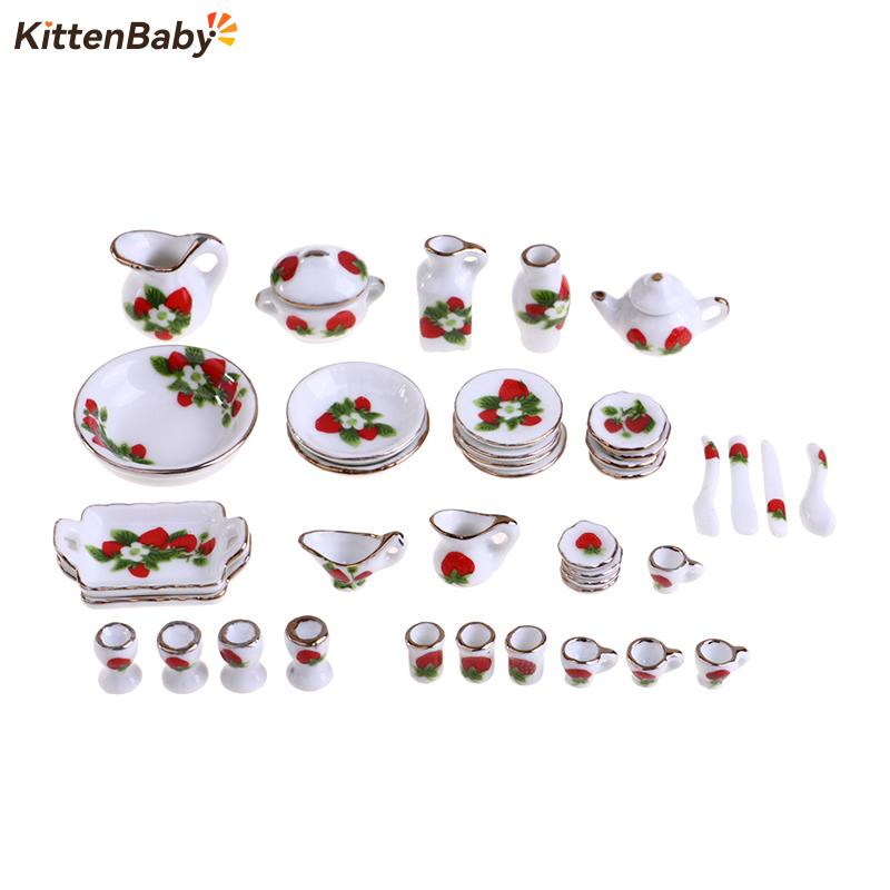 1 Set 1:12 Miniature Doll Hous - Coffee Tea Games reseña y precio