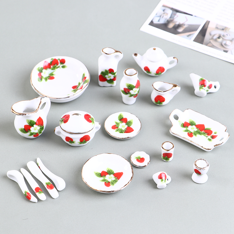 1 Set 1:12 Miniature Doll Hous - Coffee Tea Games reseña y precio