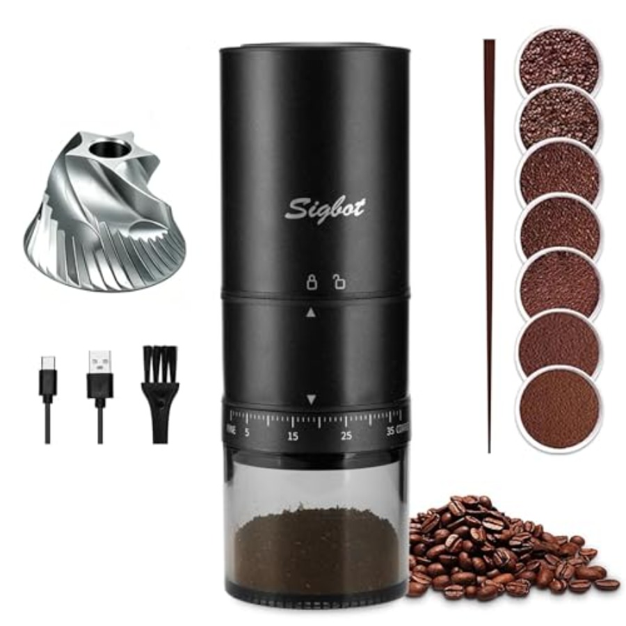 Portable Electric Coffee Grind - Coffee & Tea Collective reseña y precio