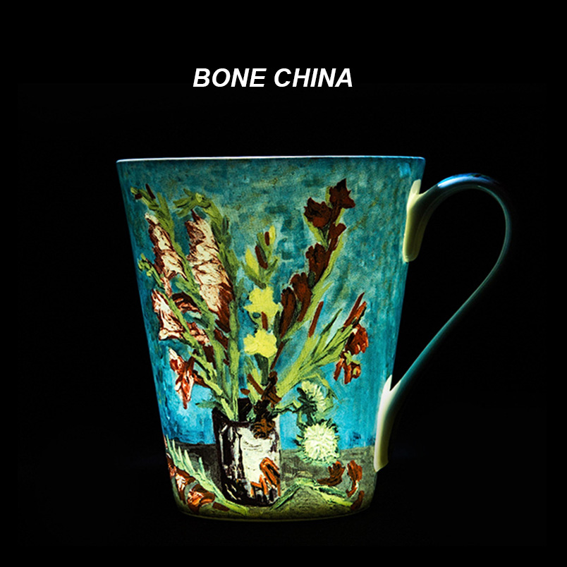 5 Pcs Set Bone China Van Gogh  - Coffee Tea Van reseña y precio