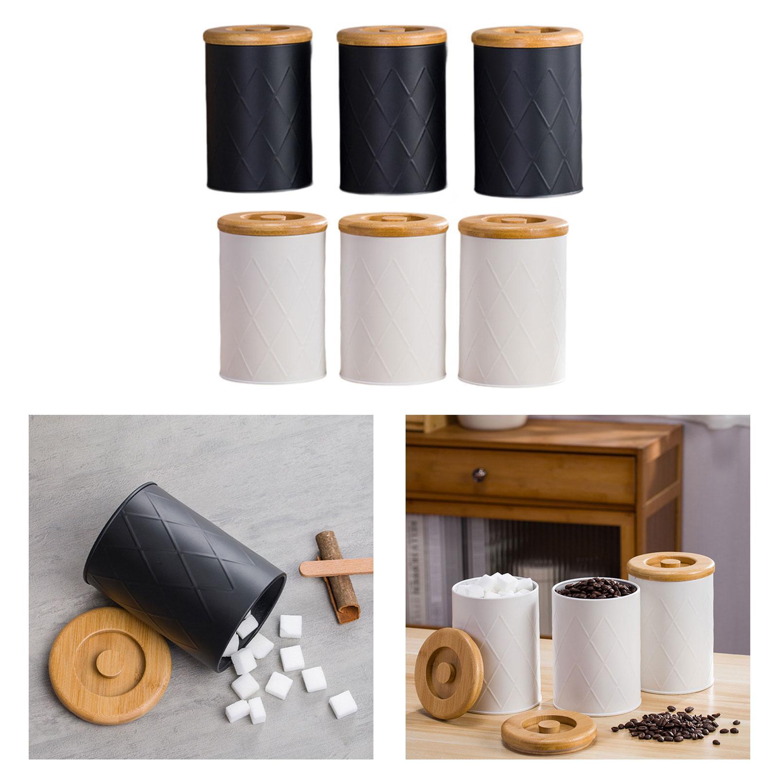 Kitchen Canister Set Tea Coffe - Coffee Tea Sugar Container Set reseña y precio