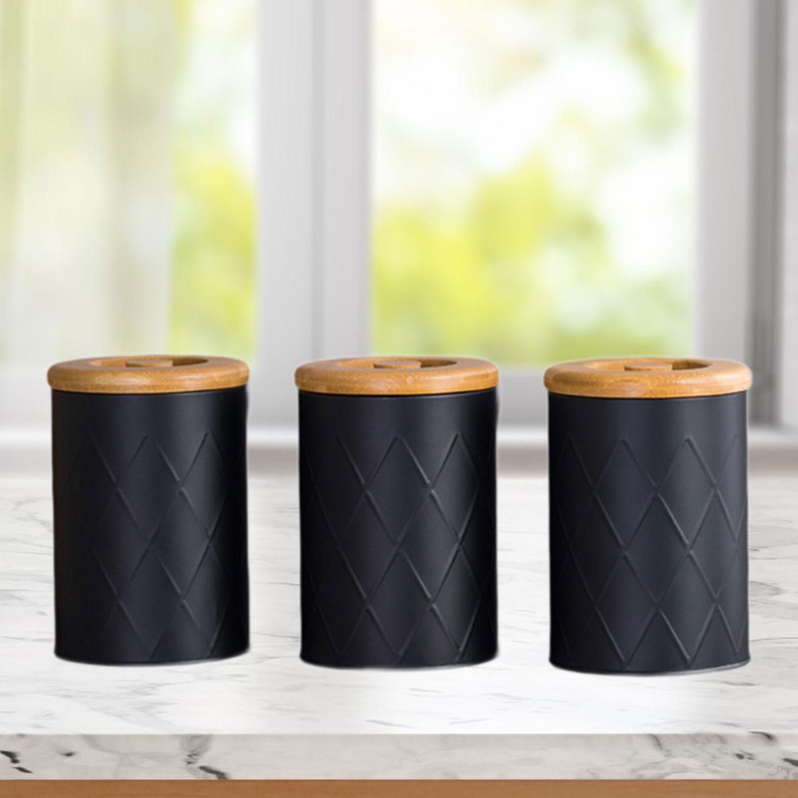 Kitchen Canister Set Tea Coffe - Coffee Tea Sugar Container Set reseña y precio