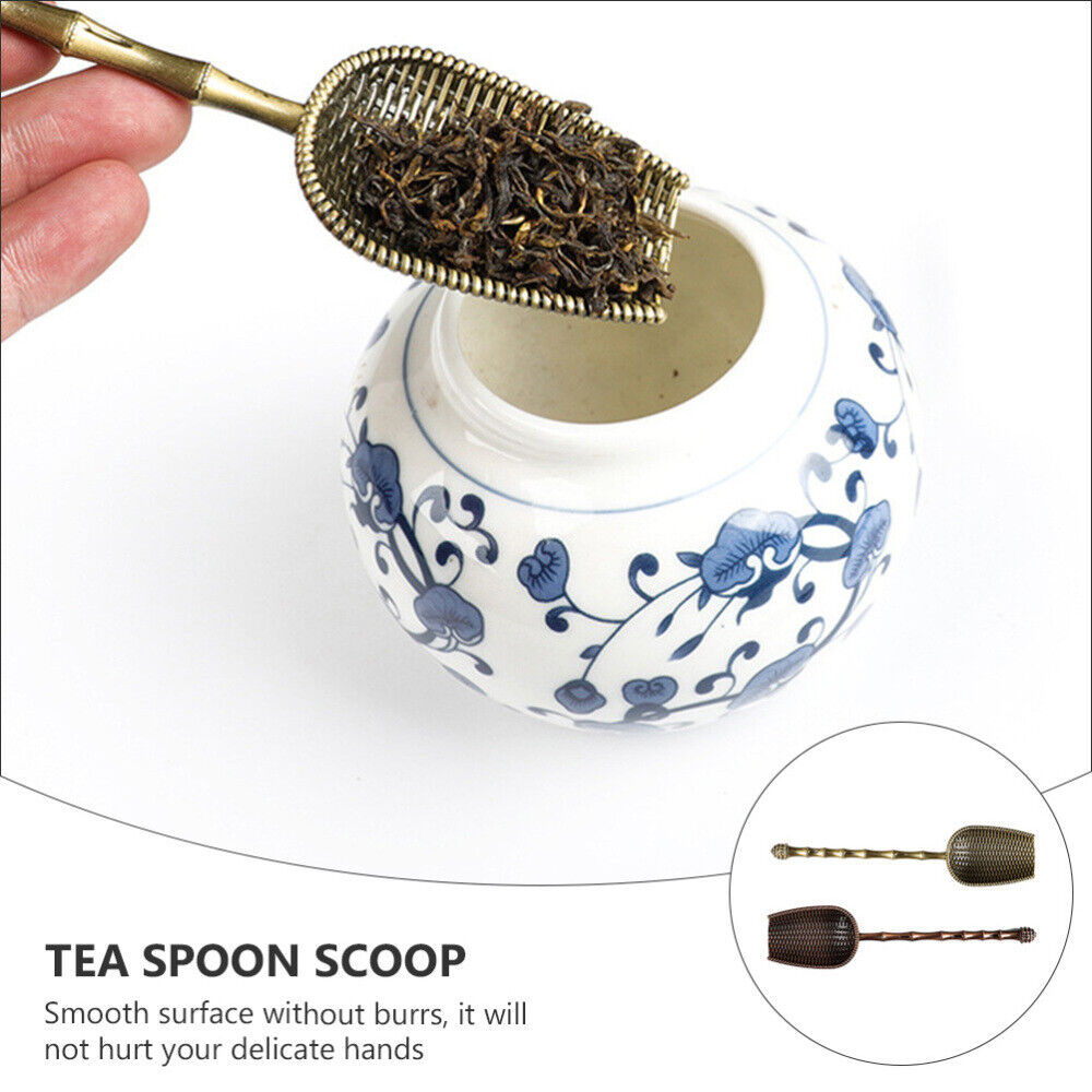 Metal Measuring Shovel Spoon V - Coffee Tea Leaf And Bean reseña y precio
