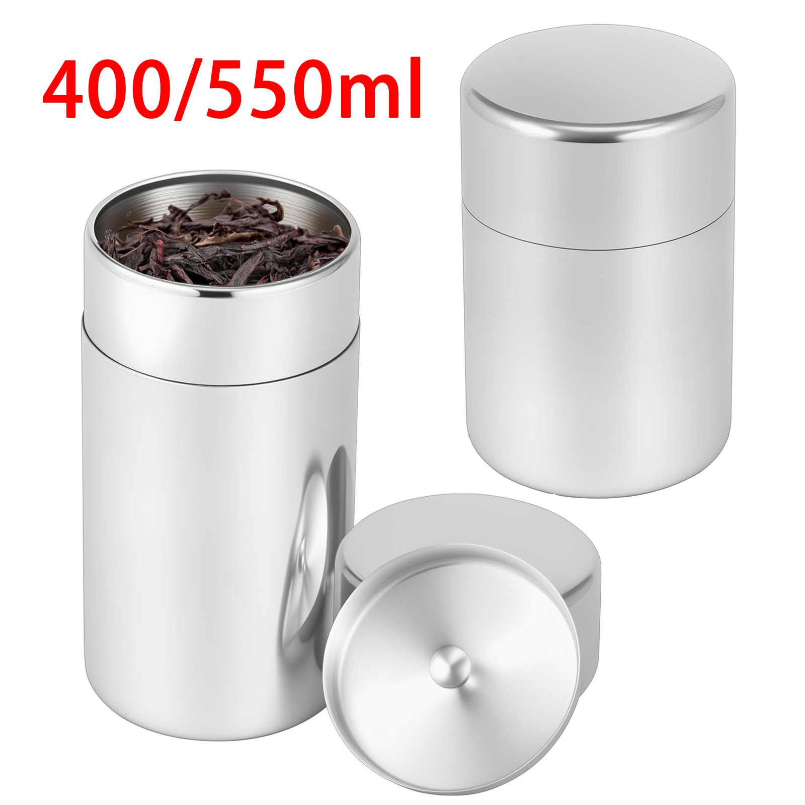 Stainless Steel Tea Leaf Tins  - Coffee Tea Leaf And Bean reseña y precio