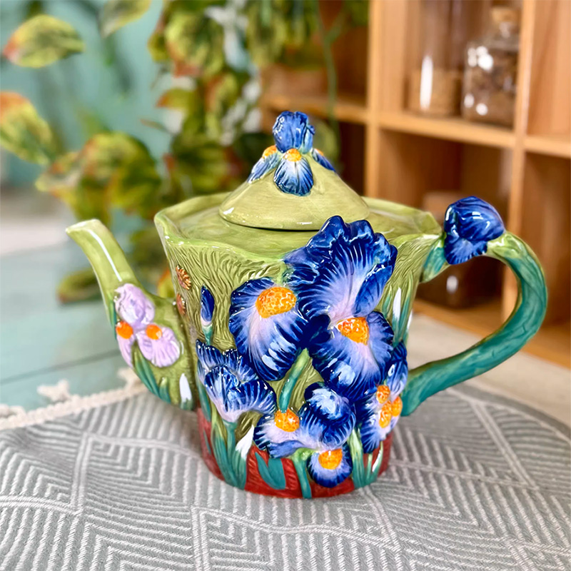 Creative Blue Floral Ceramic C - Coffee Tea Van reseña y precio