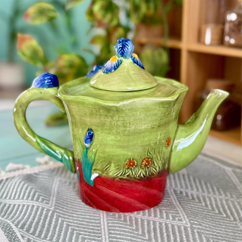 Creative Blue Floral Ceramic C - Coffee Tea Van reseña y precio