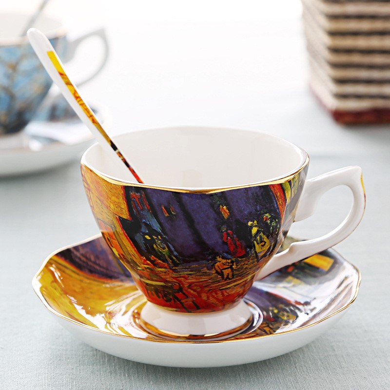 Van Gogh Art Painting Coffee M - Coffee Tea Van reseña y precio