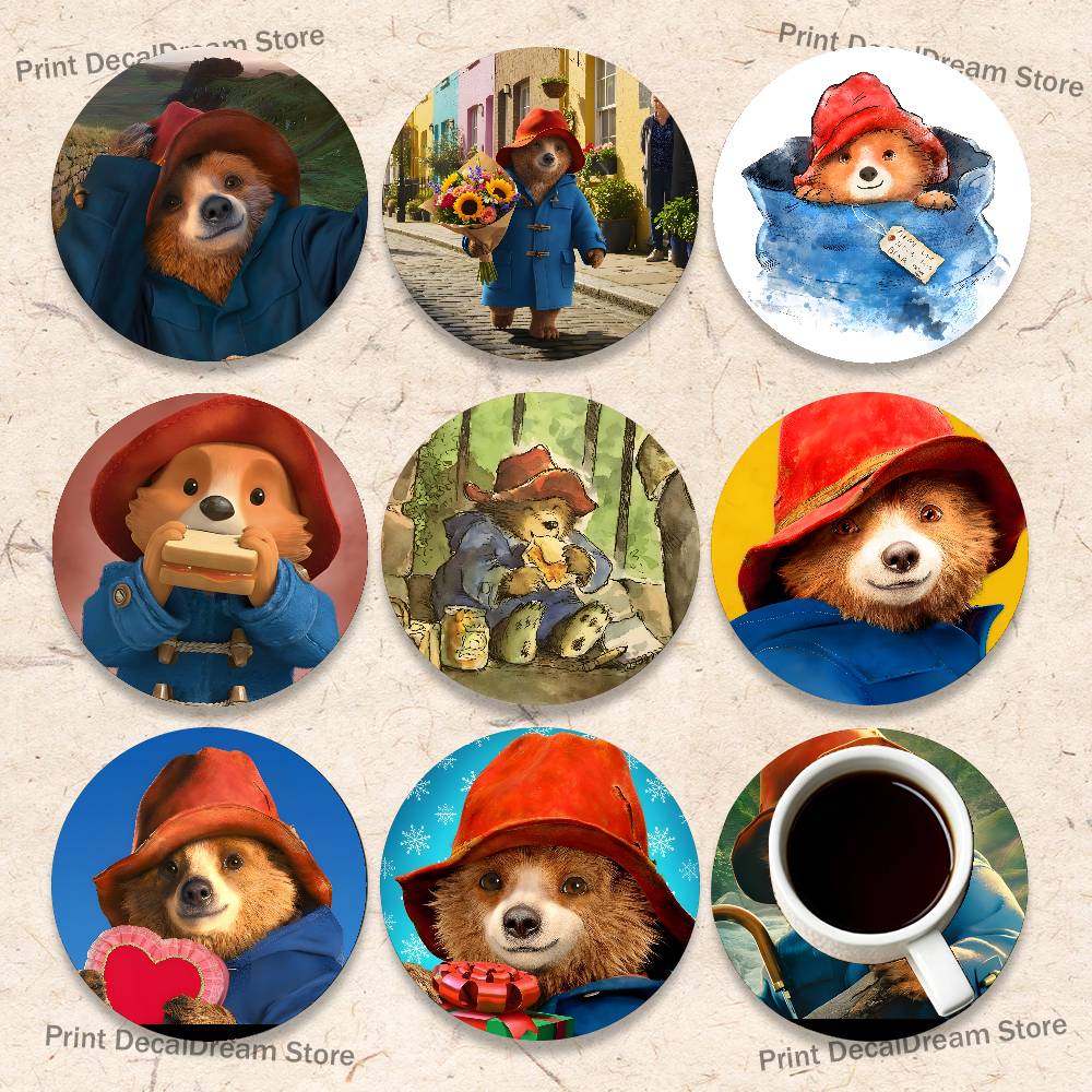 P-Paddington Bear Wood Coaster - Coffee Tea Games reseña y precio